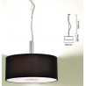 LAMPARA DECORATIVA COLGANTE E26 3 LUCES NEGRO NO INCLUYE FOCOS
