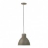 LAMPARA DECORATIVA COLGANTE E27 1 LUZ GRIS 125V CONCRETO NO INCLUYE FOCO