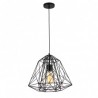 LAMPARA DECORATIVA COLGANTE E27 1 LUZ NEGRO 125V NO INCLUYE FOCO