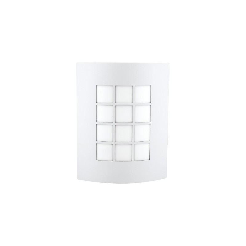 LAMPARA SUP P/MURO E27 DECORATIVA 100-240V 1 LUZ BLANCO TURIN I NO INCLUYE FOCO