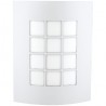 LAMPARA SUP P/MURO E27 DECORATIVA 100-240V 1 LUZ BLANCO TURIN I NO INCLUYE FOCO