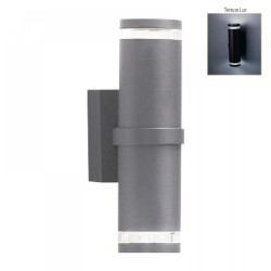 LAMPARA SUP P/MURO E27 DECORATIVA 100-240V 2 LUCES NEGRO TOLEDO I NO INCLUYE FOCO