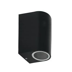 LAMPARA SUPERFICIE PARA MURO GU10 DECORATIVA 90-260V NEGRO NO INCLUYE FOCO ARTLITE