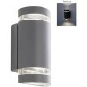 LAMPARA SUP P/MURO GU10 DECORATIVA 100-240V 2 LUCES ALUMINIO TOLEDO NO INCLUYE FOCO