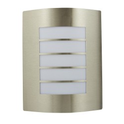 LAMPARA SUP P/MURO E27 DECORATIVA 100-240V 1 LUZ SATIN TURIN NO INCLUYE FOCO