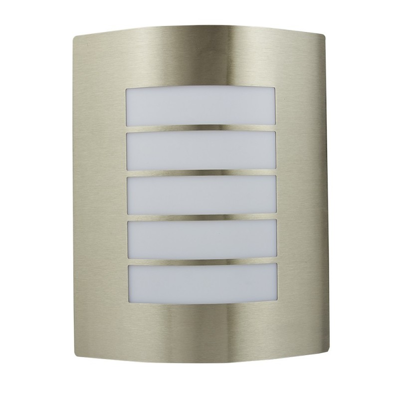 LAMPARA SUP P/MURO E27 DECORATIVA 100-240V 1 LUZ SATIN TURIN NO INCLUYE FOCO