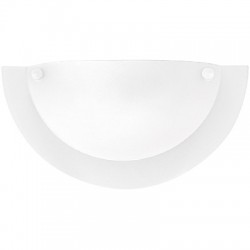 LAMPARA P/PARED DECORATIVA E27 1 LUZ BLANCO OPALINO 100-240V FORIO I NO INCLUYE FOCO