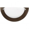LAMPARA P/PARED DECORATIVA E27 1 LUZ CAFE MADERA FORLI I NO INCLUYE FOCO