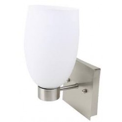 LAMPARA P/PARED DECORATIVA E27 1 LUZ SATIN GENOVA 100-240V NO INCLUYE FOCO