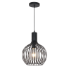 LAMPARA DECORATIVA COLGANTE E26 1 LUZ NEGRO 127V MALLA METALICA ARA NO INCLUYE FOCO
