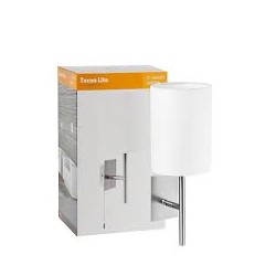 LAMPARA P/PARED DECORATIVA E27 1 LUZ BLANCO 100-240V GIRONA NO INCLUYE FOCO