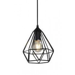LAMPARA DECORATIVA COLGANTE E26 1 LUZ NEGRO 1 X 60W TALHITA NO INCLUYE FOCO
