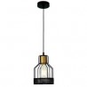 LAMPARA DECORATIVA COLGANTE E26 1 LUZ NEGRO DORADO 1 X 60W LUCENA NO INCLUYE FOCO