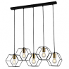 LAMPARA DECORATIVA COLGANTE E26 5 LUCES NEGRO COBRE 5 X 60W HEXA INCLUYE FOCO