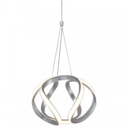 LAMPARA DECORATIVA COLGANTE LED 30W PLATA PITA