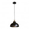 LAMPARA DECORATIVA COLGANTE E27 1 LUZ NEGRO METALICO NO INCLUYE FOCO