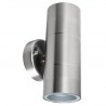 LAMPARA SUPERFICIE PARA MURO GU10 DECORATIVA 90-260V SATIN ALUMINIO 2 LUCES NO INCLUYE FOCOS