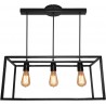 LAMPARA DECORATIVA COLGANTE E26 3 LUCES NEGRO NO INCLUYE FOCOS