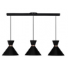 LAMPARA DECORATIVA COLGANTE E26 3 LUCES NEGRO NO INCLUYE FOCOS