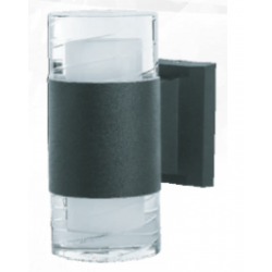 LAMPARA PARA PARED LED 10 W 900L 30K 85-265V NEGRO JACH