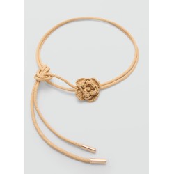 Cinturón trenzado flor