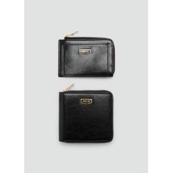 Billetera efecto piel