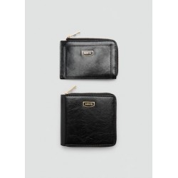 Billetera efecto piel