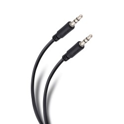 CABLE DE AUDIO PLUG-PLUG 3.5MM 1.8 M STEREN NEGRO