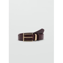 Cinturón piel hebilla cuadrada