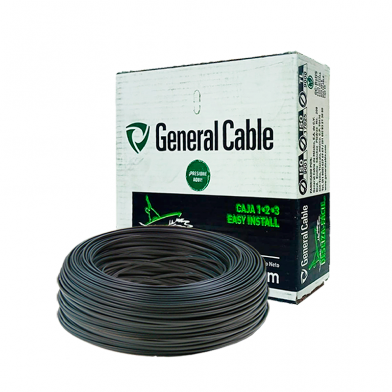 CABLE THHN 6 NEGRO GENERAL CABLE CAJA