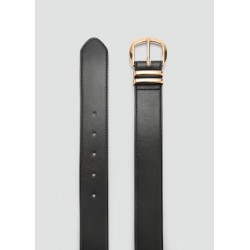 Cinturón hebilla metálica