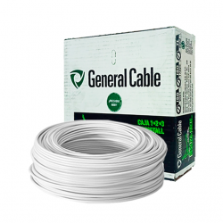 CABLE THHN 14 BLANCO GENERAL CABLE CAJA
