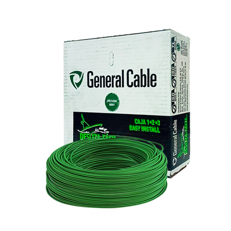 CABLE THHN 14 VERDE GENERAL CABLE CAJA