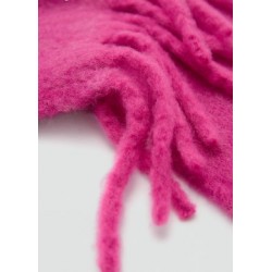 Bufanda mezcla lana flecos