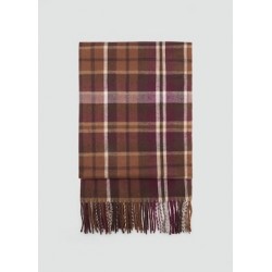 Bufanda cuadros flecos
