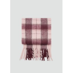 Bufanda cuadros terminaciones flecos