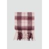 Bufanda cuadros terminaciones flecos