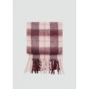 Bufanda cuadros terminaciones flecos