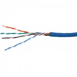 CABLE UTP CATEGORIA 5E 4X2/24 AZUL METRO