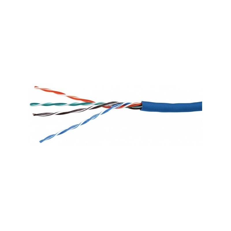 CABLE UTP CATEGORIA 6 4X2/23 AZUL METRO