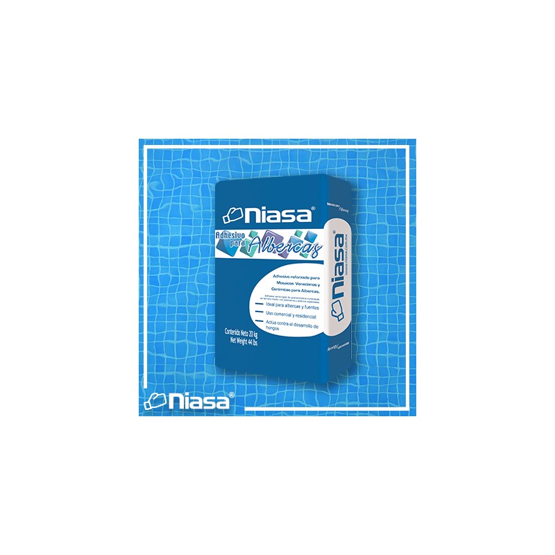 ADHESIVO PARA ALBERCAS 20KG BLANCO NIASA