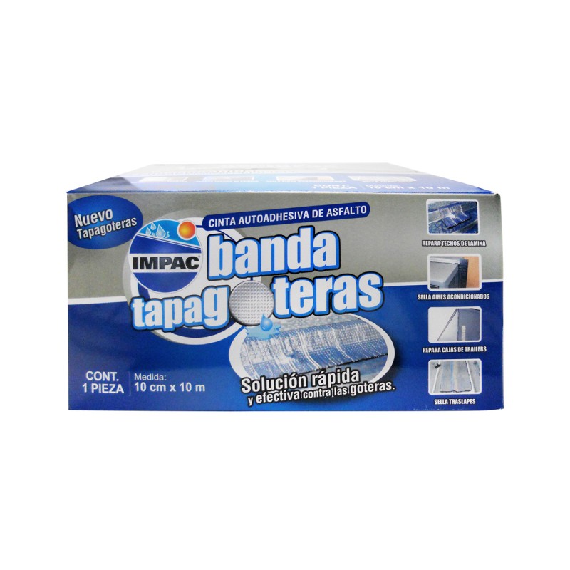 BANDA TAPA GOTERAS 10CM X 10MT IMPAC