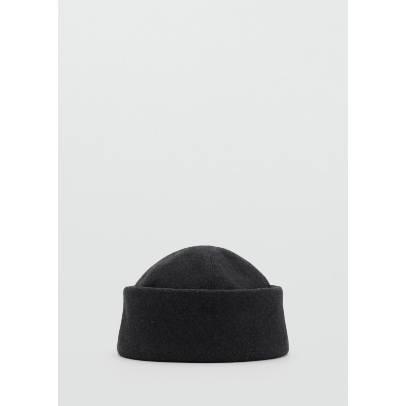 Gorro lana bajo vuelto