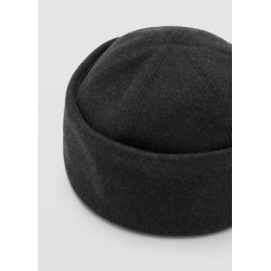 Gorro lana bajo vuelto