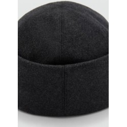 Gorro lana bajo vuelto