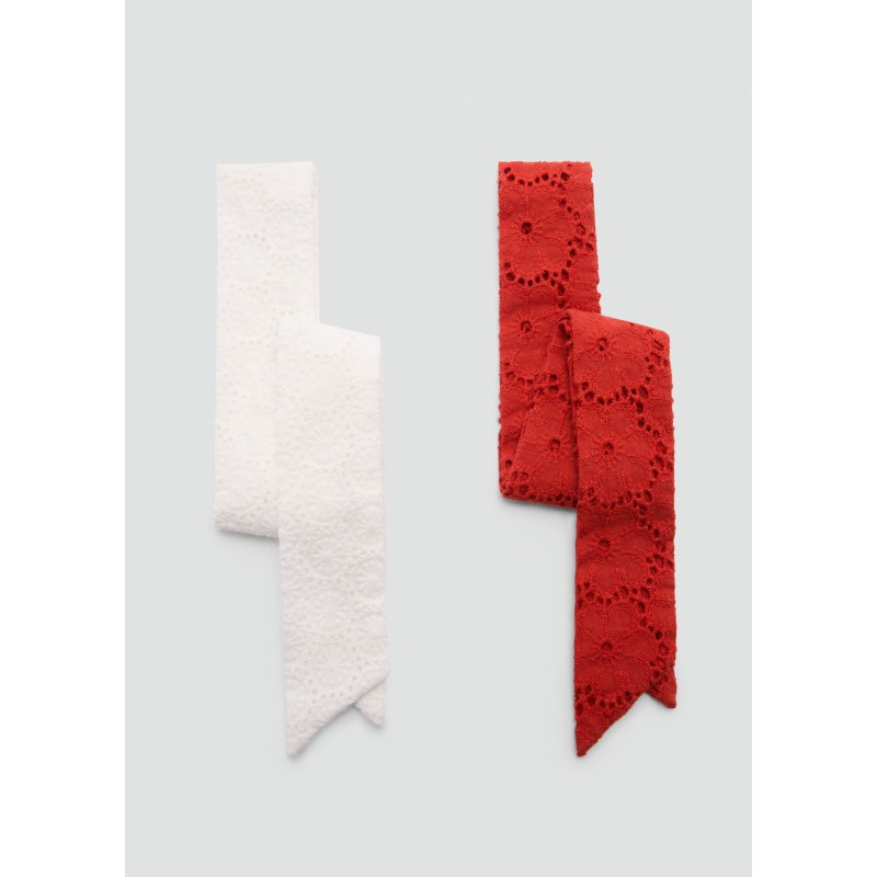 Pack 2 fulares bordados