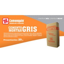 MORTAR GRIS SACO 20KG CEMENQUIN