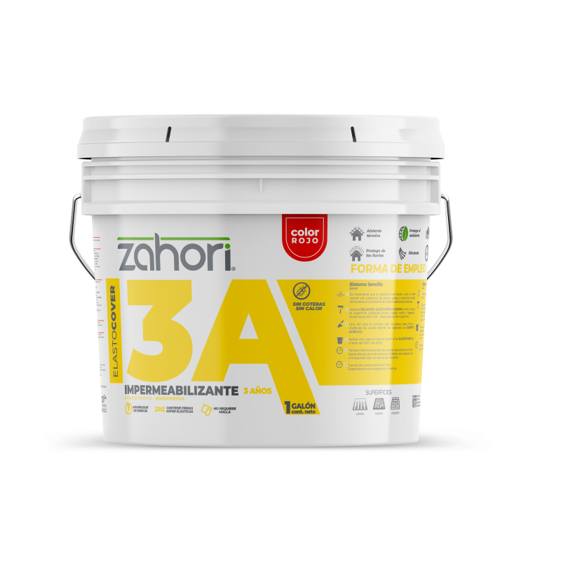 IMPER ELASTOMERICO 3 ANOS ROJO GALON ZAHORI