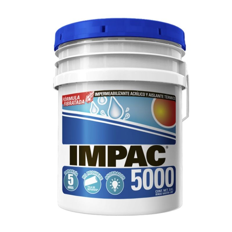 IMPER FIBRATADO 5000 BLANCO CUBETA 19LT IMPAC