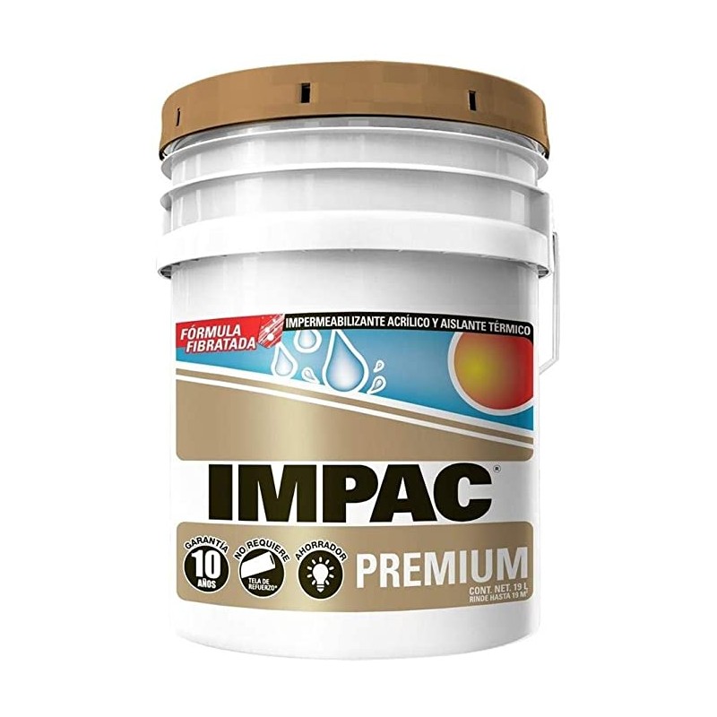 IMPER FIBRATADO PREMIUM 10 ANOS BLANCO CUBETA IMPAC